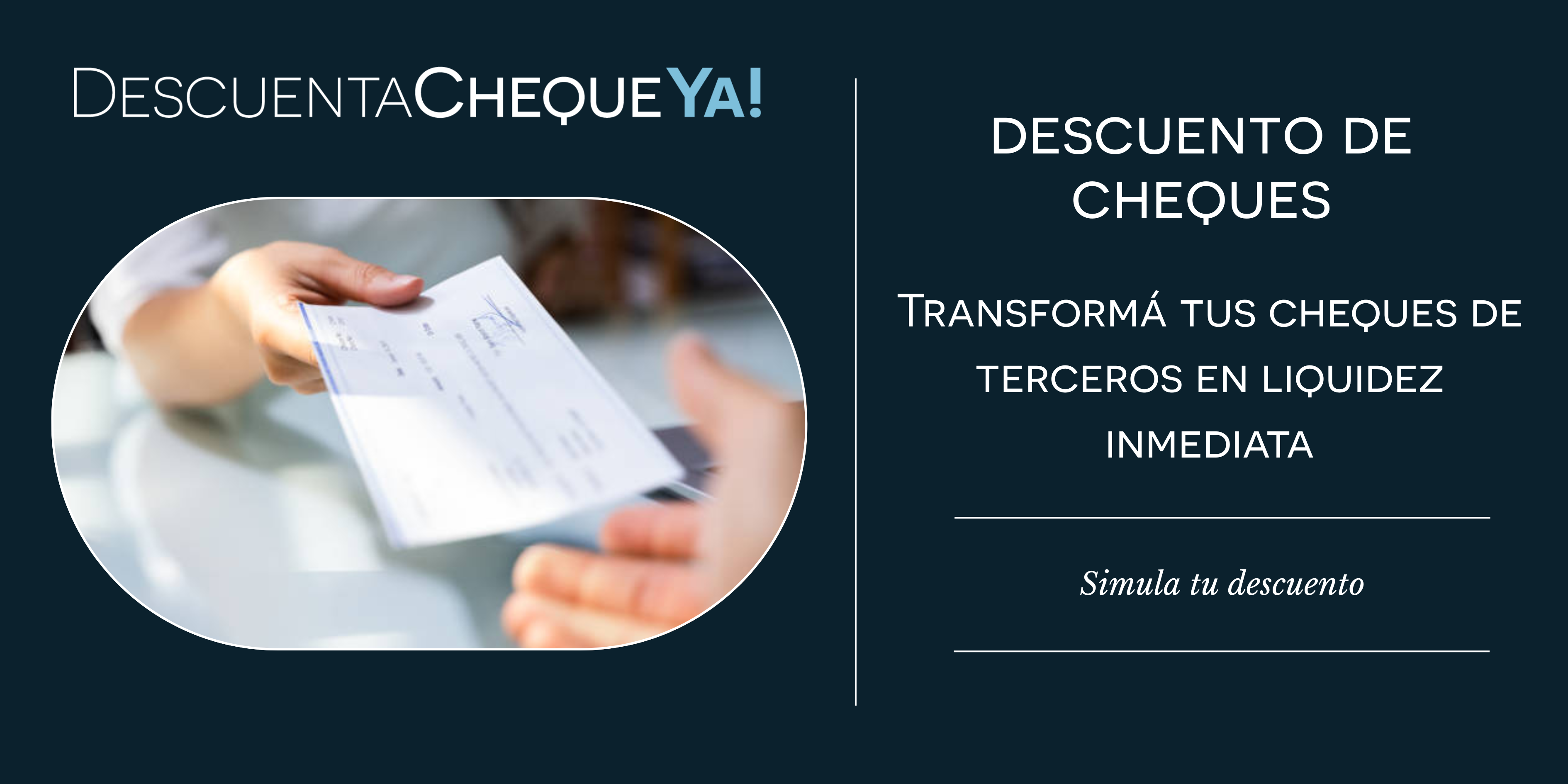 DESCUENTO DE CHEQUES DE TERCEROS
